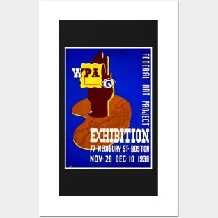 WPA FEDERAL ART PROJECT EXHIBITION, 77 NEWBURY ST., BOSTON, NOV. 28, DEC. 10, 1938 Posters and Art